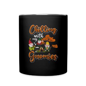 Gnome Fantasy Christmas - Full Colour Mug - black - Front