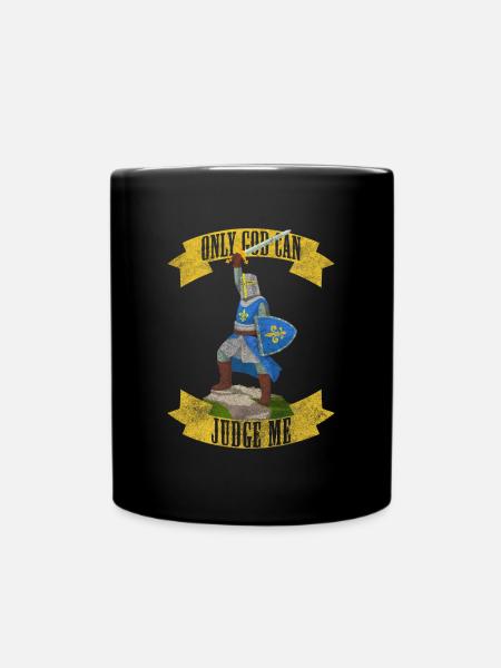 Ritter Drache Rüstung Krieger - Tasse einfarbig - Schwarz