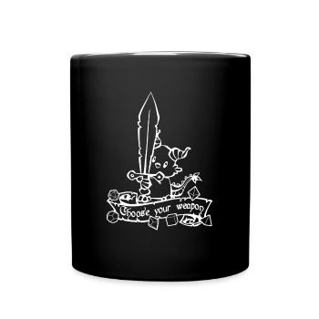 Choose your weapon RPG GAME - Full Colour Mug - black - Front