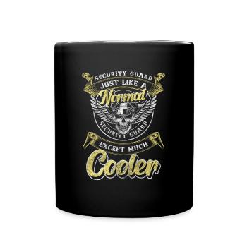 Security Protection Work Night Shift - Full Colour Mug - black - Front