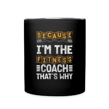 Entraîneur de fitness Gym Pumper Studio - Mug uni - noir - Devant