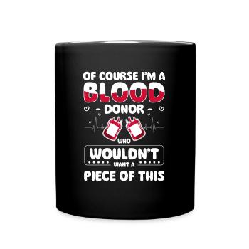 Blood Donation Together Volunteering - Full Colour Mug - black - Front