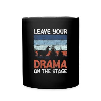 actress, play, director, curtain - Full Colour Mug - black - Front