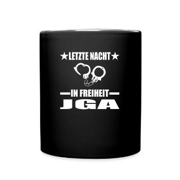 Junggesellenabschied - Tasse einfarbig - Schwarz - Vorne