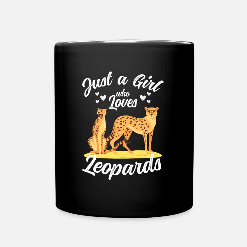 Safari Gepard Raubtier - Tasse einfarbig - Schwarz