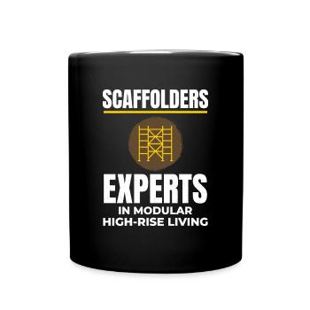 Scaffolder Scaffold Builder Scaffolding Platform - Full Colour Mug - black - Front
