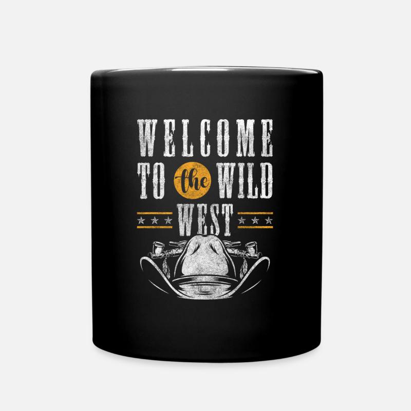Cowboy Mut Texas - Tasse einfarbig - Schwarz