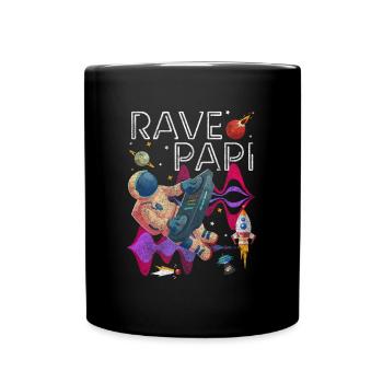 Discothèque rave - Mug uni - noir - Devant