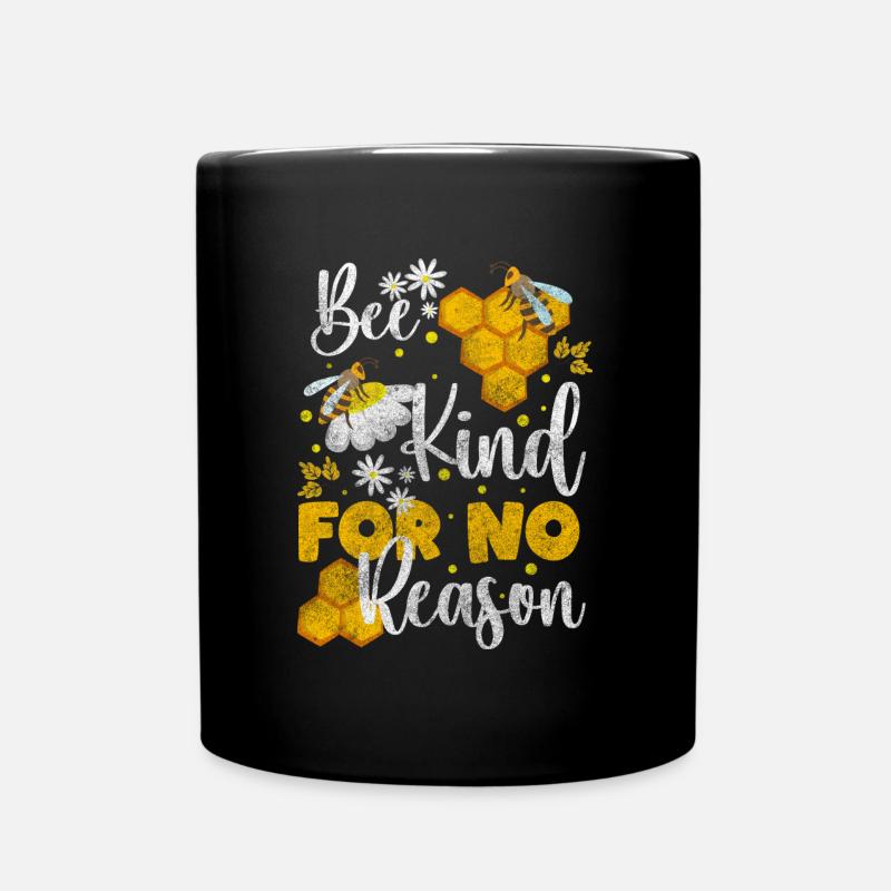 Honig Süß Honigwabe Nutztier - Tasse einfarbig - Schwarz