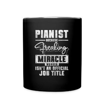 Piano Grand Piano Melody - Full Colour Mug - black - Front