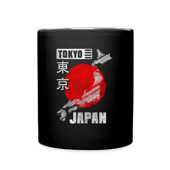 Japan Samurai Historisch - Tasse einfarbig - Schwarz - Vorne