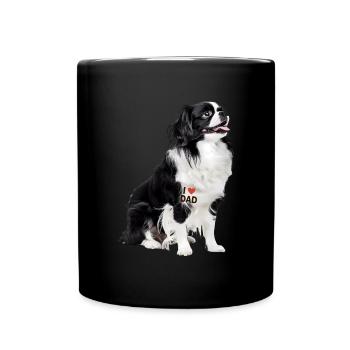 Japanese Chin Dad Papa - Full Colour Mug - black - Front