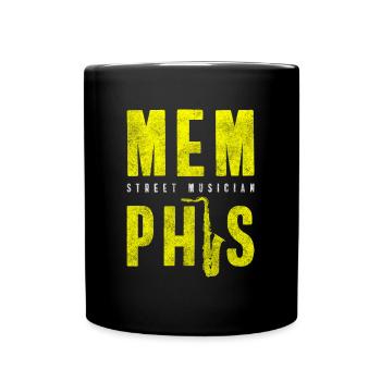 Music Street Solo Entertainer Concert - Full Colour Mug - black - Front