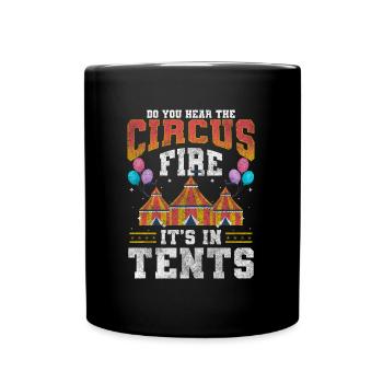 Chapiteau de cirque Musique Animaux - Mug uni - noir - Devant
