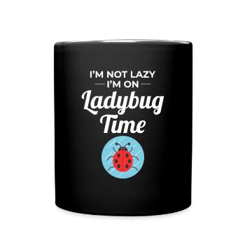 Ladybugs Insect Collector Entomology Entomologist - Full Colour Mug - black - Front