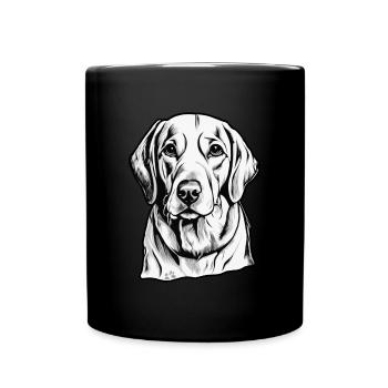 Dog Paws Dog School Animal Welfare - Full Colour Mug - black - Front