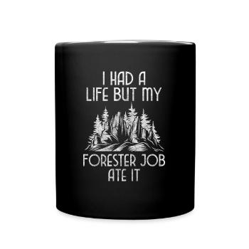 Forest Workers Forest Hunter - Full Colour Mug - black - Front
