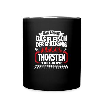 THORSTEN - Grill - Tasse einfarbig - Schwarz - Vorne