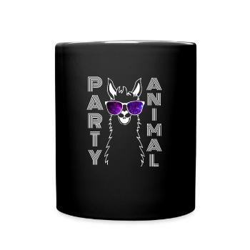 Lama shirt gift gift funny funny - Full Colour Mug - black - Front