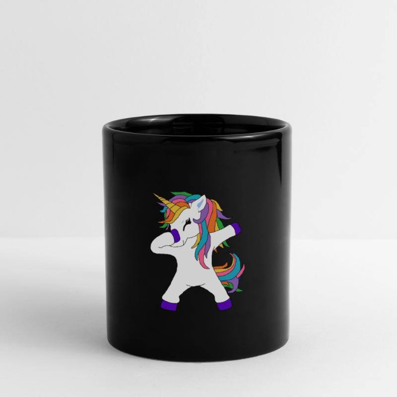 Dabbing Unicorn dabbendes Einhorn Dab Geschenkidee Tasse einfarbig