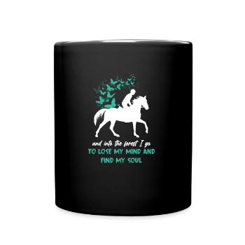 Best Horse Riding Design T-Shirt Premium Gift - Full Colour Mug - black - Front