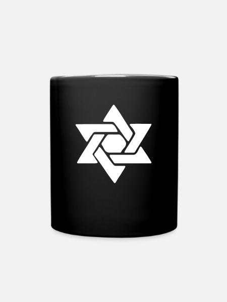 Star of David - Full Colour Mug - black