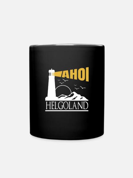 Helgoland Heligoland Nordseeurlaub - Tasse einfarbig - Schwarz