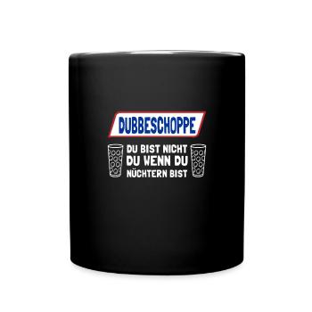 Dubbeglas Weinschorle Weinfest - Tasse einfarbig - Schwarz - Vorne