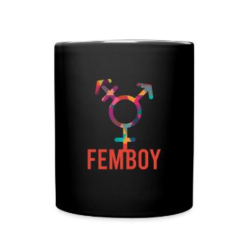 Femboy Feminine Boy Crossdressing - Tasse einfarbig - Schwarz - Vorne