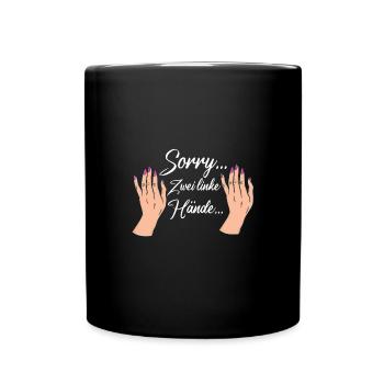 Tollpatsch Tollpatschige Freundin - Tasse einfarbig - Schwarz - Vorne