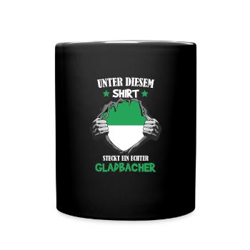 Mönchengladbach Fanartikel - Tasse einfarbig - Schwarz - Vorne
