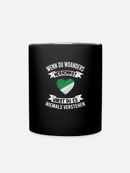 Mönchengladbach Fanartikel - Tasse einfarbig - Schwarz