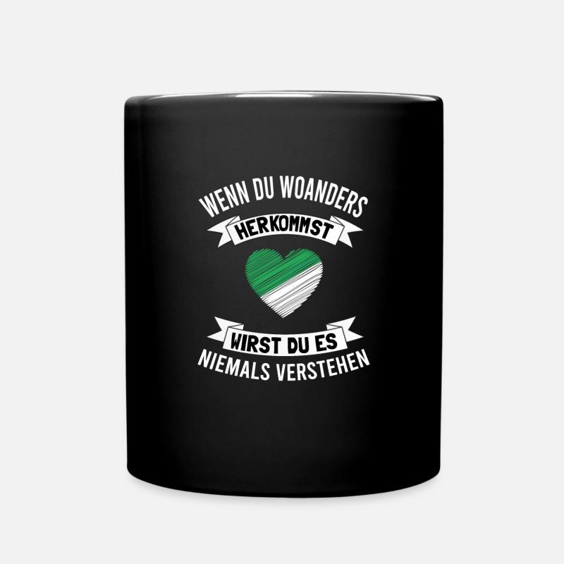 Mönchengladbach Fanartikel - Tasse einfarbig - Schwarz