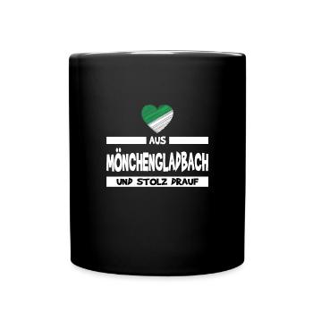 Mönchengladbach Fanartikel - Tasse einfarbig - Schwarz - Vorne