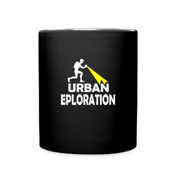 Urban exploration Urbexing Lost Places - Tasse einfarbig - Schwarz - Vorne