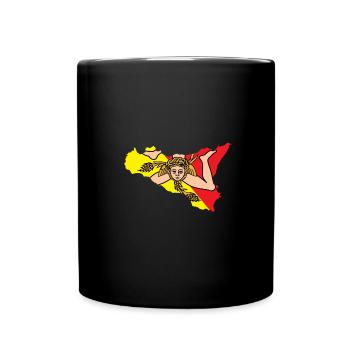 Sizilien Sizilianer Palermo Sicilia - Tasse einfarbig - Schwarz - Vorne