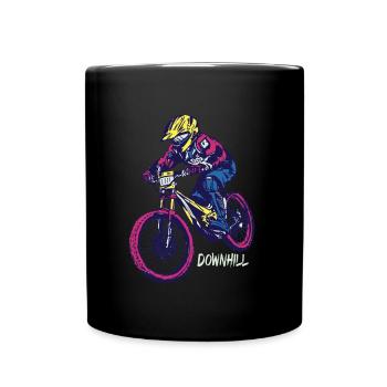 Downhill - Tasse einfarbig - Schwarz - Vorne