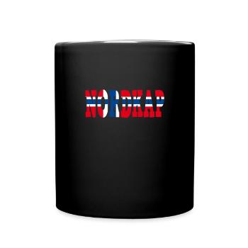 Nordkap Reise Norwegen Nordlichter - Tasse einfarbig - Schwarz - Vorne