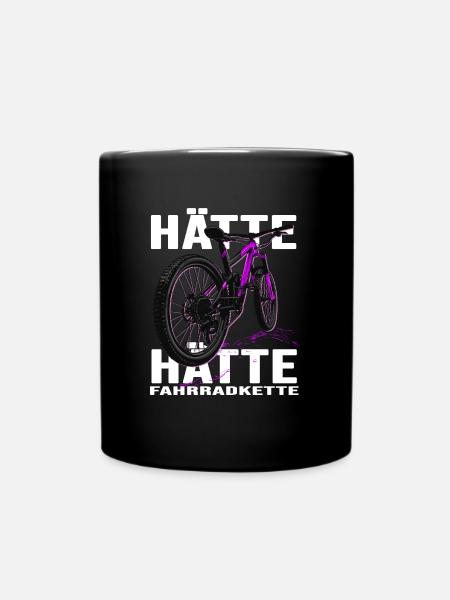 Mountainbike MTB downhill-tour Fahrradkette - Tasse einfarbig - Schwarz