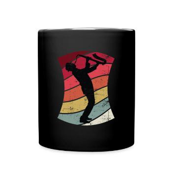 Jazz Saxophonist Retro - Full Colour Mug - black - Front