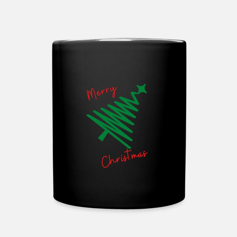 Merry Christmas - Full Colour Mug - black