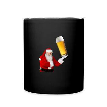 Bière du Père Noël - Mug uni - noir - Devant
