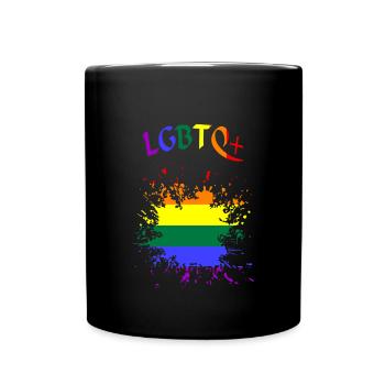 LGBTQ lgbtq - Tasse einfarbig - Schwarz - Vorne