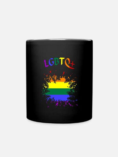 LGBTQ lgbtq - Tasse einfarbig - Schwarz