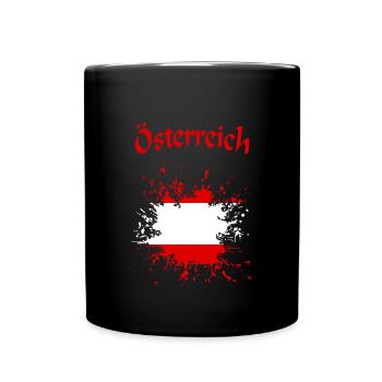 Österreich Austria österreich austria - Tasse einfarbig - Schwarz - Vorne