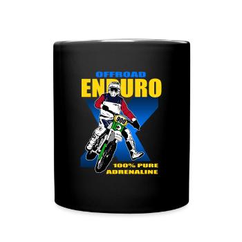 Enduro Tout-terrain - Mug uni - noir - Devant