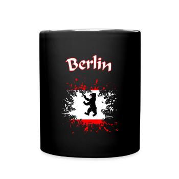 Berlin - Tasse einfarbig - Schwarz - Vorne