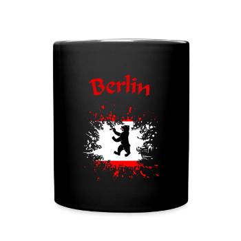 Berlin - Tasse einfarbig - Schwarz - Vorne