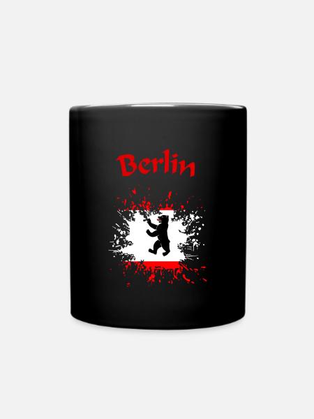 Berlin - Tasse einfarbig - Schwarz