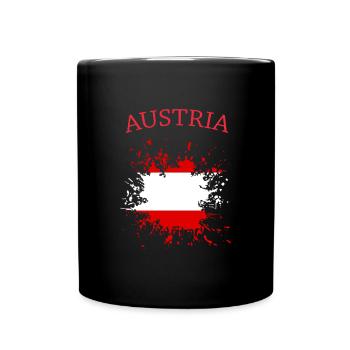Austria - Tasse einfarbig - Schwarz - Vorne